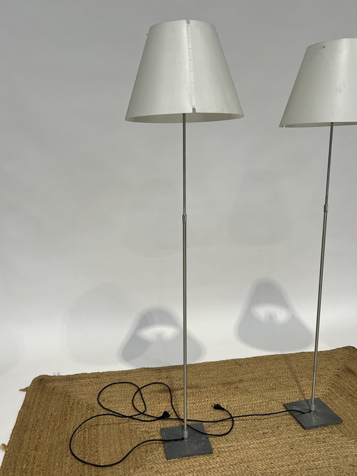 2x Luceplan Costanza Floor lamps