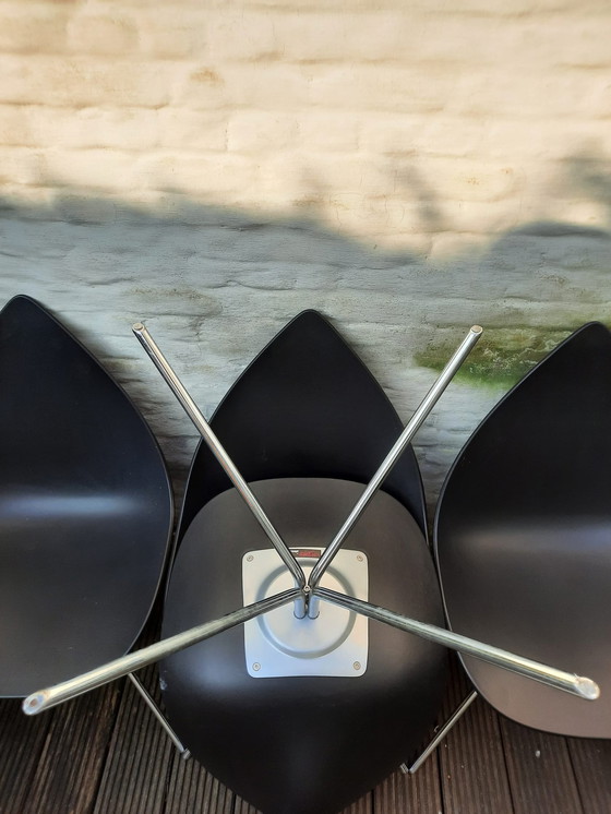 Image 1 of 8x Chaises noires ottawa boconcept