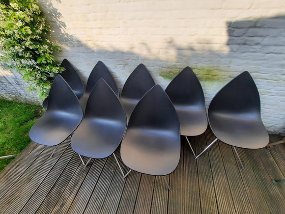 Image 1 of 8x Black ottawa boconcept chairs