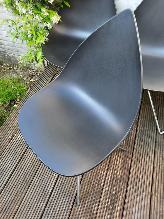 Image 1 of 8x Black ottawa boconcept chairs