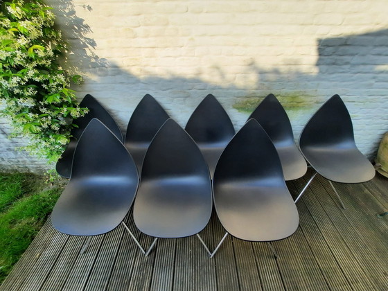 Image 1 of 8x Black ottawa boconcept chairs