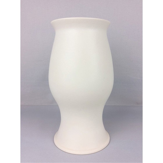 Image 1 of Vintage white ceramic vase by Franco Pozzi, 1970