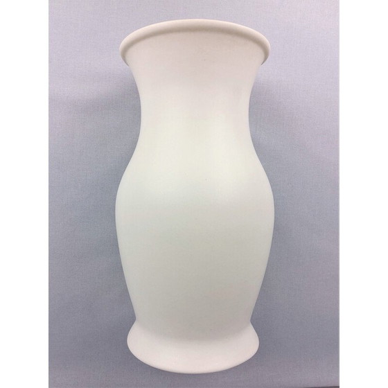 Image 1 of Vintage white ceramic vase by Franco Pozzi, 1970