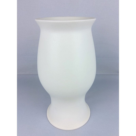 Image 1 of Vintage white ceramic vase by Franco Pozzi, 1970