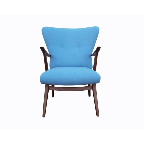 Image 1 of Vintage Wood armchair in light blue