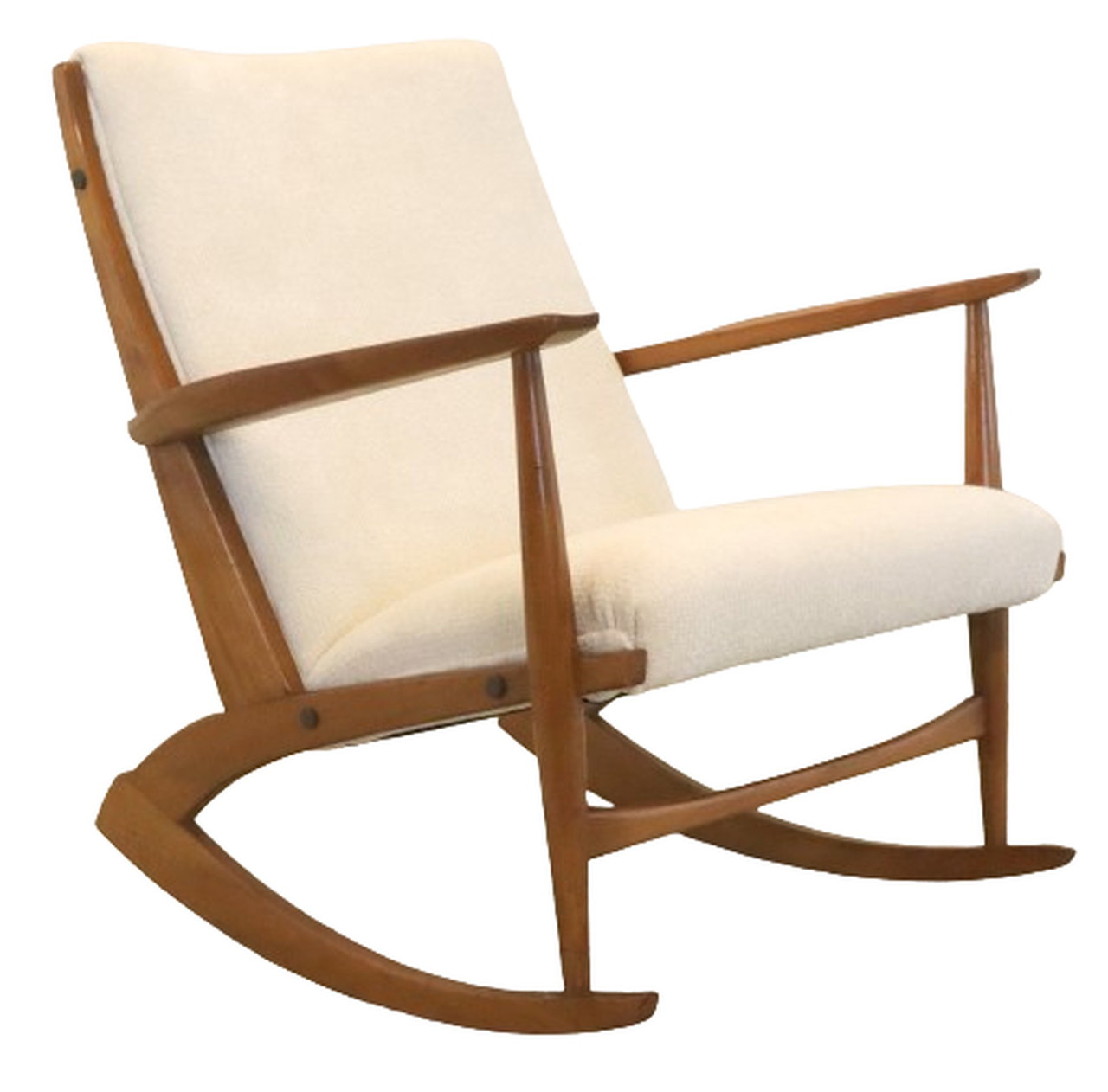 Soren George Jensen Cube boomerang rocking chair vintage 1 400 Whoppah