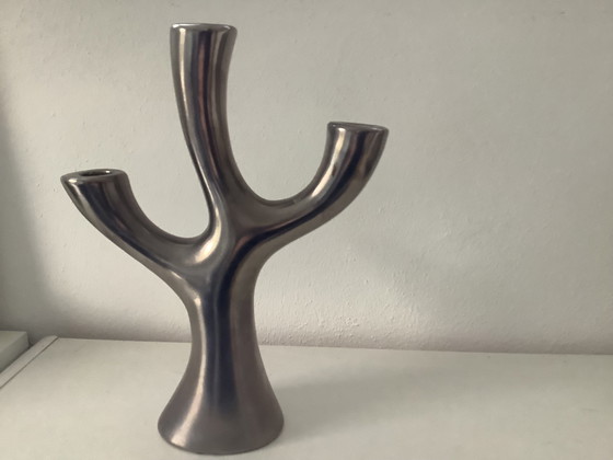 Image 1 of 3 Arm Cobra Candlesticks