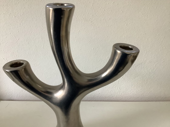 Image 1 of 3 Arm Cobra Candlesticks