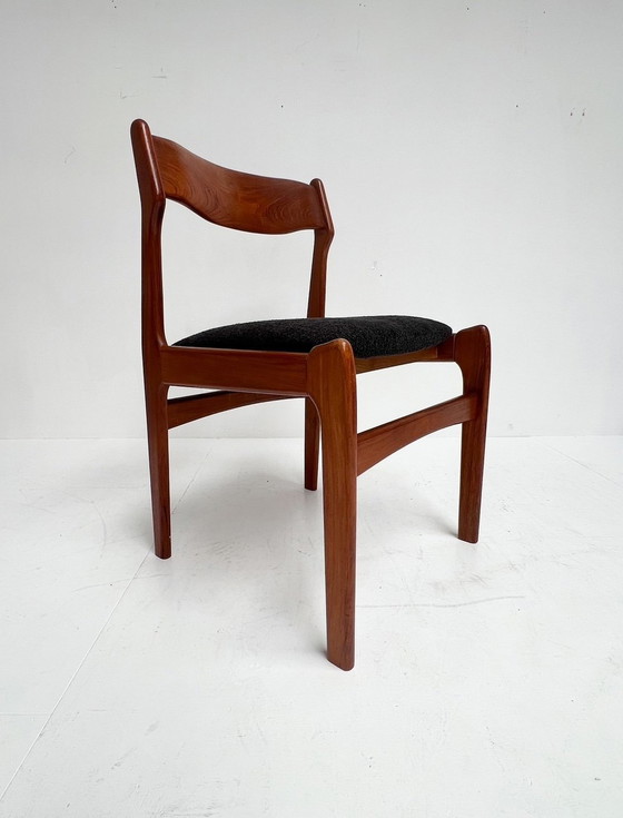 Image 1 of Re-upholstered Set of 6 Design Chairs by Burchardt Nielsen, 1960's