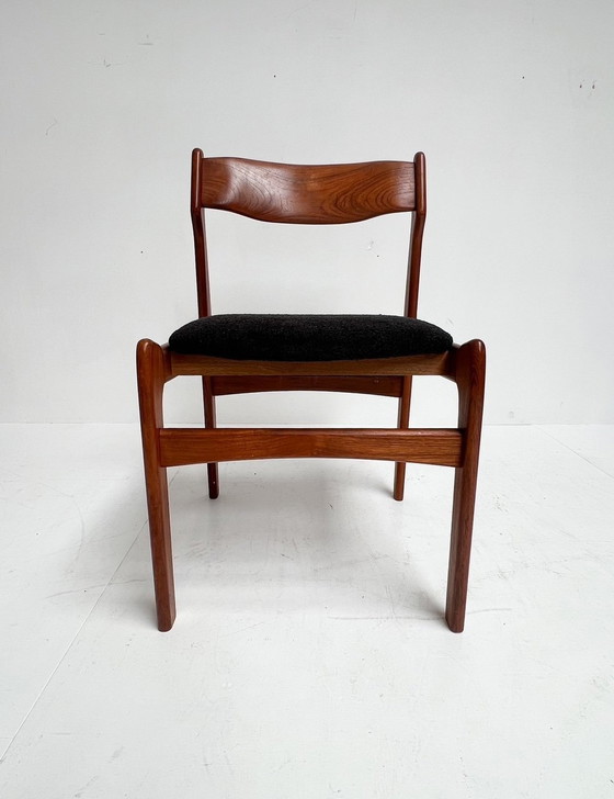 Image 1 of Re-upholstered Set of 6 Design Chairs by Burchardt Nielsen, 1960's
