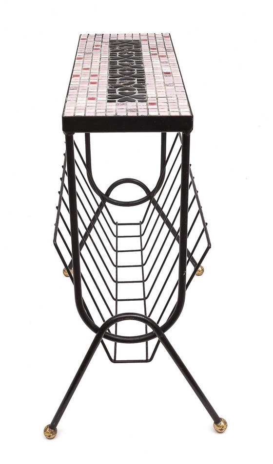 Image 1 of Vintage Coffee Table And Magazine Rack Set, 1960