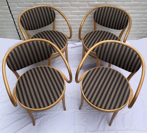 4x Thonet 210 P Chairs