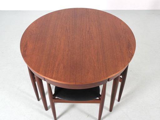 Hans Olsen Scandinavian Teak Dining Set.