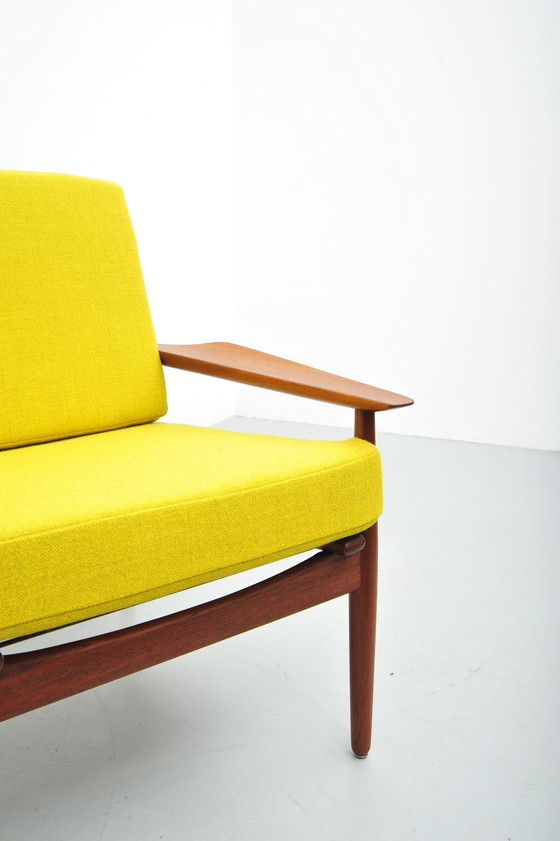 Image 1 of Glostrup Teak Lounge Chair Yellow 1958