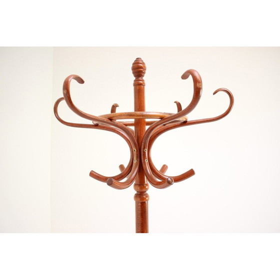 Image 1 of Vintage bentwood floor hanger for Ton, Czechoslovakia 1980