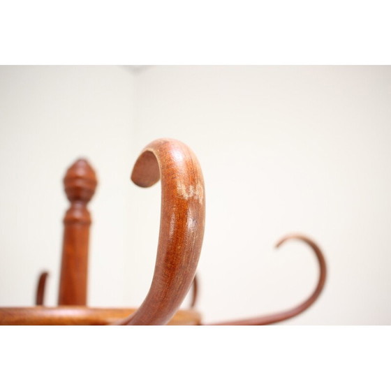 Image 1 of Vintage bentwood floor hanger for Ton, Czechoslovakia 1980