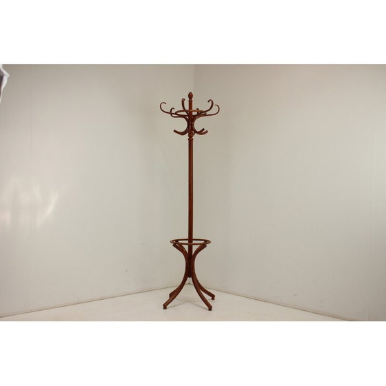 Image 1 of Vintage bentwood floor hanger for Ton, Czechoslovakia 1980