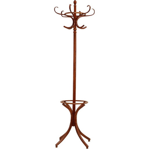 Vintage bentwood floor hanger for Ton, Czechoslovakia 1980
