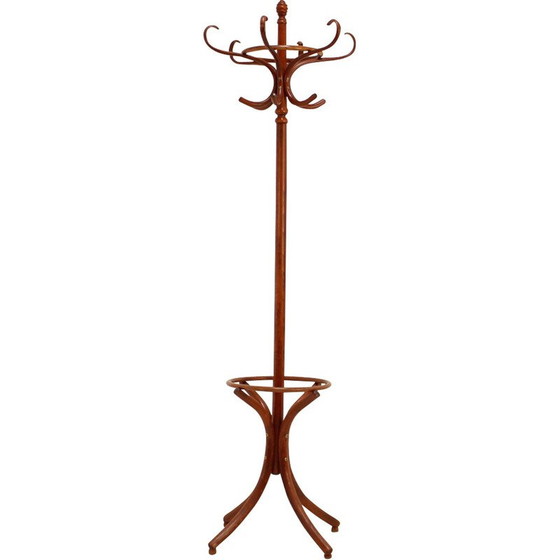 Image 1 of Vintage bentwood floor hanger for Ton, Czechoslovakia 1980