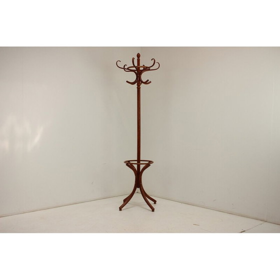 Image 1 of Vintage bentwood floor hanger for Ton, Czechoslovakia 1980