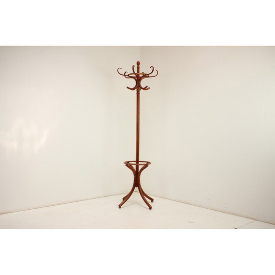 Image 1 of Vintage bentwood floor hanger for Ton, Czechoslovakia 1980
