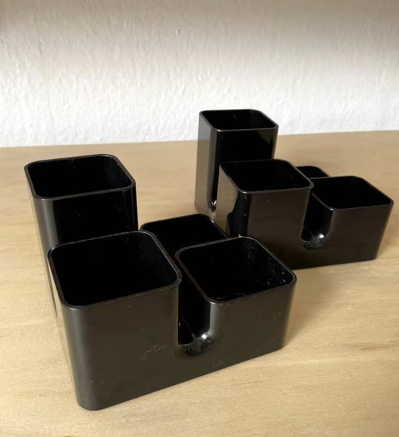 Image 1 of 2x Arlac Pen Holder Black