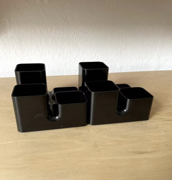 Image 1 of 2x Arlac Pen Holder Black