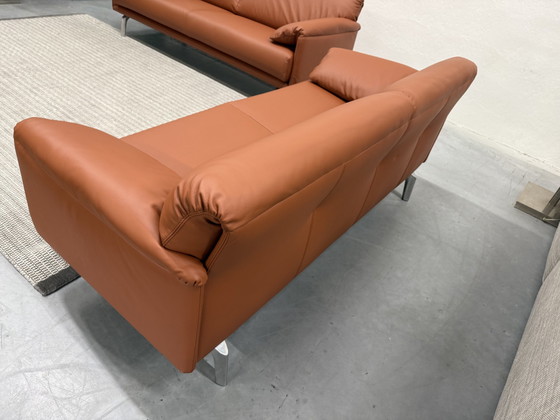 Image 1 of Leolux Bora Balanza sofa set Wapiti Hawk Leather