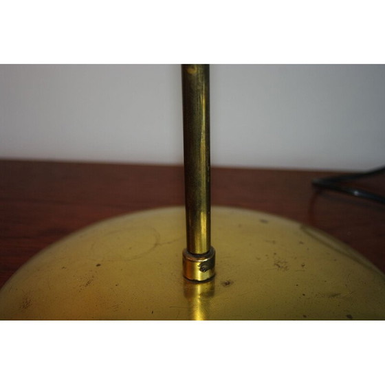 Image 1 of Lampada da tavolo vintage in ottone dorato e alluminio di Svend Holm Sorensen, 1960