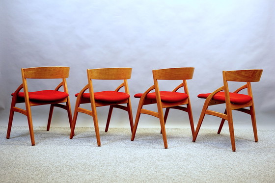 Image 1 of 4x Dyrlund dining chair - teak