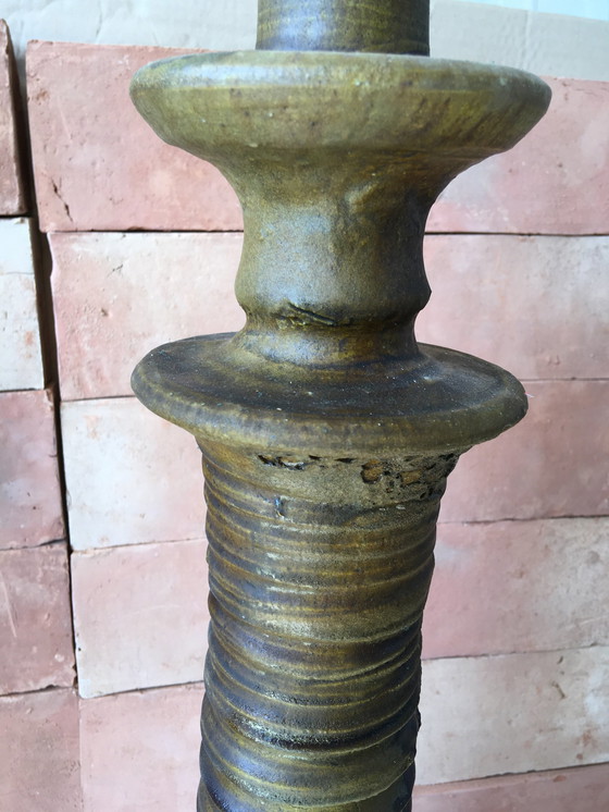 Image 1 of Tamegroute Pottery Candlestick