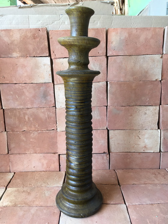 Image 1 of Tamegroute Pottery Candlestick