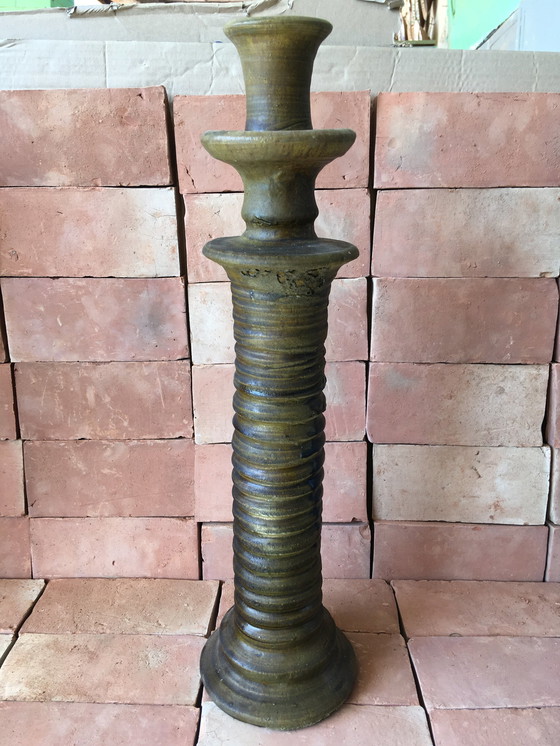 Image 1 of Tamegroute Pottery Candlestick