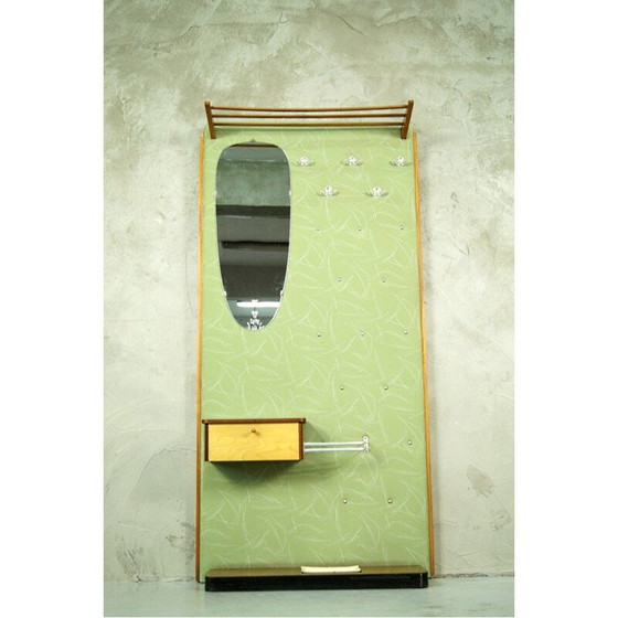 Image 1 of Appendiabiti tedesco vintage con specchio di Diele und Flur, 1960