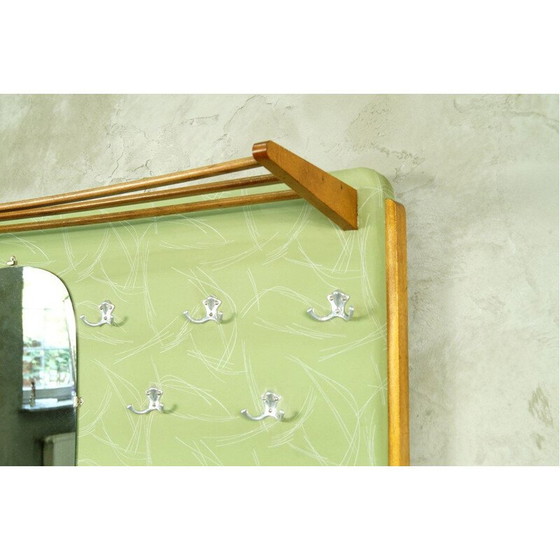 Image 1 of Appendiabiti tedesco vintage con specchio di Diele und Flur, 1960