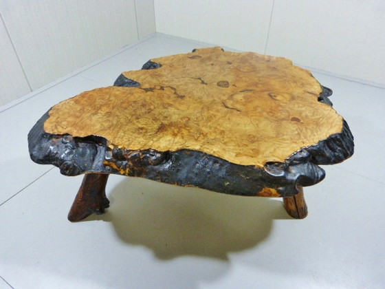 Image 1 of Frank Armich tree trunk coffee table