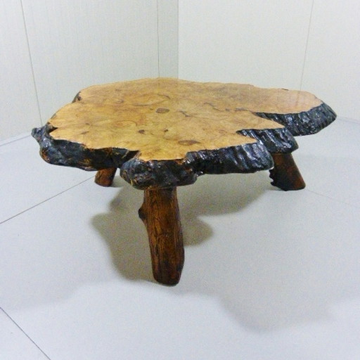 Frank Armich tree trunk coffee table