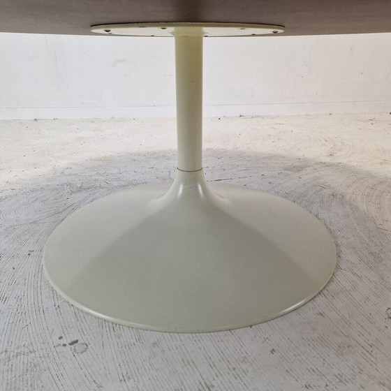 Image 1 of Vintage "Circle" coffee table in white veneered wood by Pierre Paulin for Artifort, 1970
