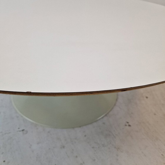 Image 1 of Vintage "Circle" coffee table in white veneered wood by Pierre Paulin for Artifort, 1970