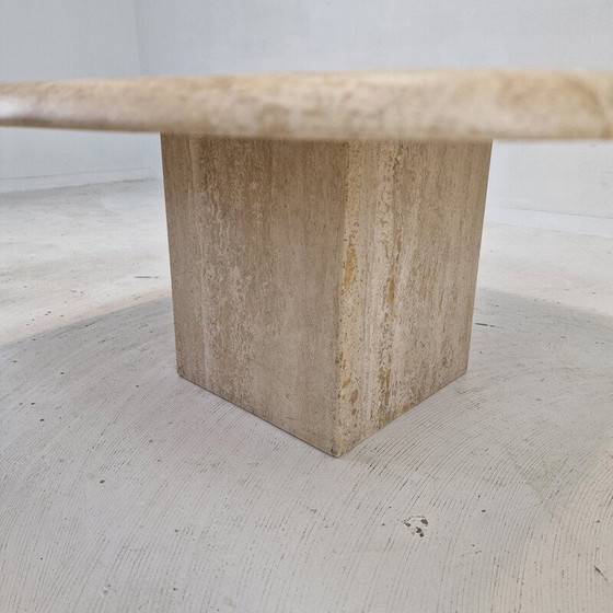 Image 1 of Vintage travertine coffee table, Italy 1980