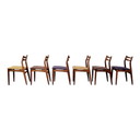 Set di sei sedie in teak 