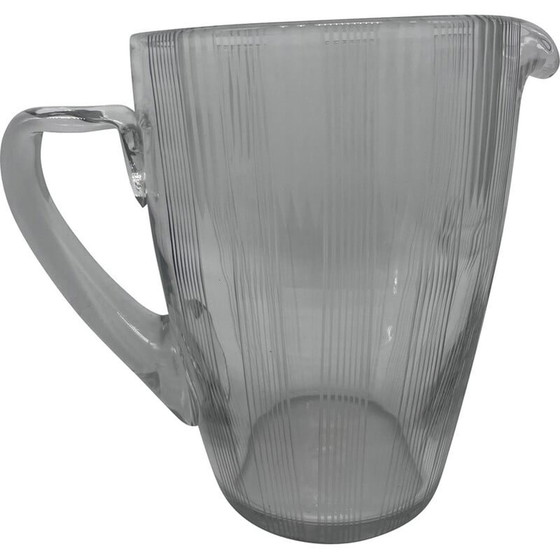 Image 1 of Brocca in vetro cesellato d'epoca, 1950