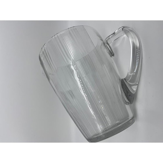 Image 1 of Brocca in vetro cesellato d'epoca, 1950