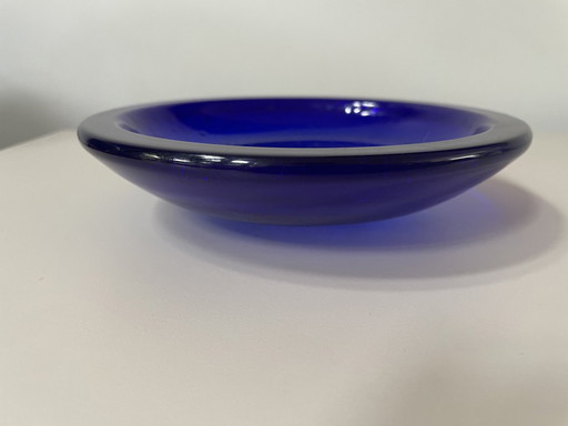 Murano - Large Blue Glass Ashtray