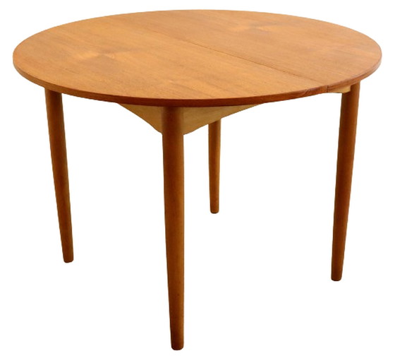 Image 1 of Round 1x extendable dining table 'Zoelmond'