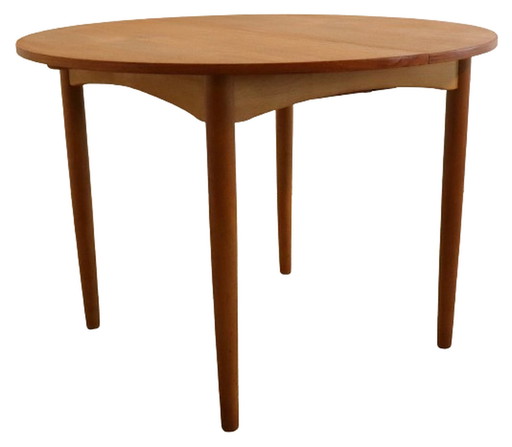 Round 1x extendable dining table 'Zoelmond'