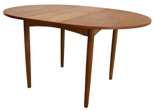 Round 1x extendable dining table 'Zoelmond'