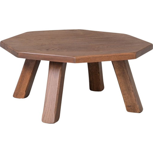 Vintage hexagonal coffee table, Belgium 1970s