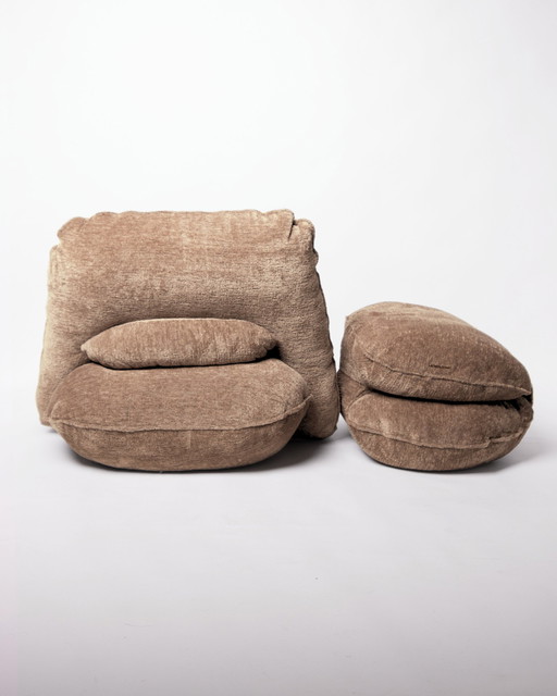 Ida Pouf in Color Shiitake