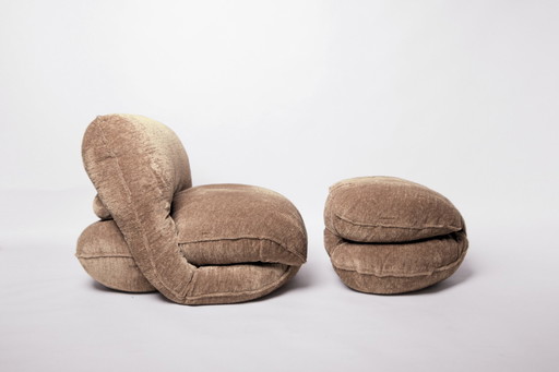 Ida Pouf in Color Shiitake